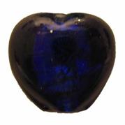 VETRO C/ARG. CUORE MM18x16 BLU
