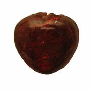 VETRO C/ARG. CUORE MM18x16 ROSSO