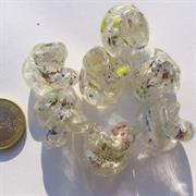 VETRO C/ARG. TORTELLINO DOTS MULTICOLOR