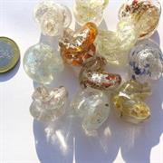 VETRO C/ARG. TORTELLINO DOTS COL.VARI