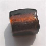 VETRO C/ARG. MEZZO TUBO MARRONE