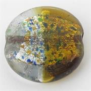 VETRO C/ARG. TONDO MM32 TOPAZIO/ARGENTO 602