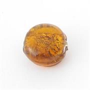 VETRO C/ARG. TONDO MM14 MARRONE