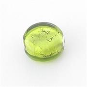 VETRO C/ARG. TONDO MM14 VERDE ACIDO