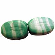 VETRO BIC. OVALE MM25x18 VERDE