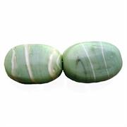 VETRO BIC. OVALE MM25x18 VERDINO