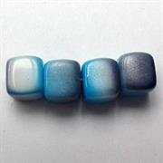 CUBO VETRO BOEMIA MM5 GRIGIO-AZZURRO OPAL.