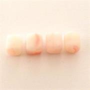 CUBO VETRO BOEMIA MM6 ROSA SATINATO  OPAL.