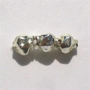 PERLE VETRO SOFFIATO MM.3 ARGENTO