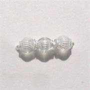 PERLE VETRO SOFFIATO MM.3 CRISTALLO
