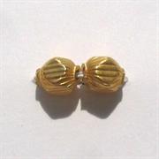 PERLE VETRO SOFFIATO MM.5 ORO ZIGRINATO
