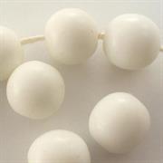 PERLE VETRO PRESSATO MM12 BIANCO