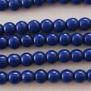 PERLE VETRO PRESSATO MM3 BLU CHIARO