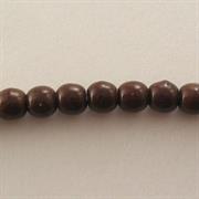 PERLE VETRO PRESSATO MM4 MARRONE