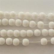 PERLE VETRO PRESSATO MM6 BIANCO