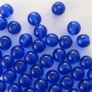 PERLE VETRO PRESSATO MM6 BLU TRASPARENTE