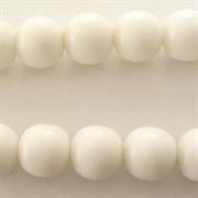 PERLE VETRO PRESSATO MM8 BIANCO