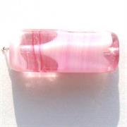 RETTANGOLO VETRO 19X8MM ROSA VARIEGATO 1