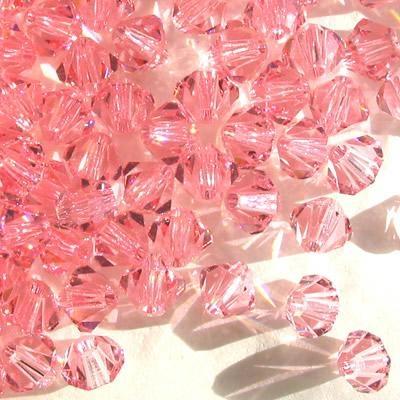 BICONO 3MM LIGHT ROSE               (ART.5328 SWAROVSKI ROMBETTO)