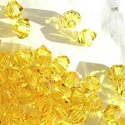 BICONO 3MM LIGHT TOPAZ              (ART.5328 SWAROVSKI ROMBETTO)