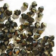 BICONO 4MM CRYSTAL DORADO 2X        (ART.5328 SWAROVSKI ROMBETTO)