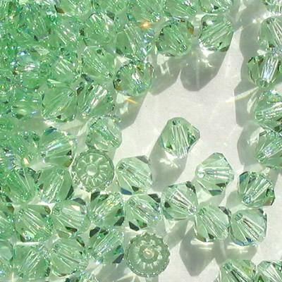 BICONO 4MM CHRYSOLITE               (ART.5328 SWAROVSKI ROMBETTO)