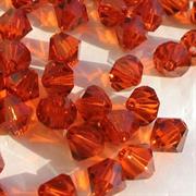 BICONO 4MM INDIAN RED               (ART.5301 SWAROVSKI ROMBETTO)