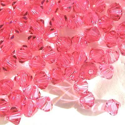 BICONO 4MM ROSE                     (ART.5301 SWAROVSKI ROMBETTO)