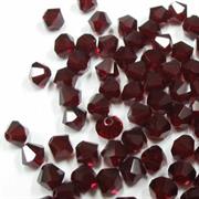 BICONO 4MM SIAM-ROSSO               (ART.5328 SWAROVSKI ROMBETTO)