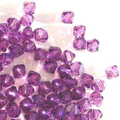 BICONO 6MM AMETISTA                 (ART.5328 SWAROVSKI ROMBETTO)