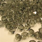 BICONO 6MM BLACK DIAMOND            (ART.5328 SWAROVSKI ROMBETTO)