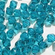 BICONO 6MM BLU ZIRCONE              (ART.5301 SWAROVSKI ROMBETTO)