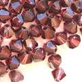 BICONO 6MM BURGUNDY                 (ART.5301 SWAROVSKI ROMBETTO)
