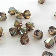 BICONO 6MM CRYSTAL BRONZE SHADE     (ART.5328 SWAROVSKI ROMBETTO)