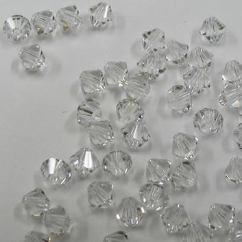 BICONO 6MM CRISTALLO                (ART.5328 SWAROVSKI ROMBETTO)