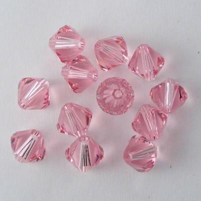 BICONO 8MM LIGHT ROSE               (ART.5328 SWAROVSKI ROMBETTO)