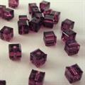ART. 5601 CUBO SW.FORO ORIZ.4MM AMETISTA