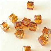 ART. 5601 CUBO SW.FORO ORIZ.6MM CYSTAL COPPER