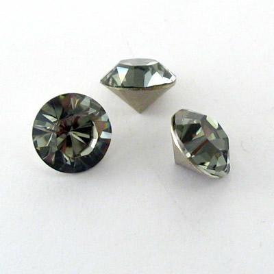 ART.1028 STRASS SS47(10MM) BLACK DIAMOND FOILED (DA INCASTONARE)