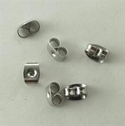PERNO FARFALLA PER ORECCHINI 4x6MM IN ACCIAIO (AC005006-400)