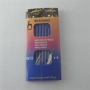 KIT 6 AGHI MISTI 10/12 CON INFILATORE PONY BEADING NEEDLE (PBN1012T)