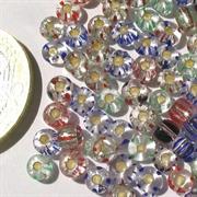 MIX PERLINE BOEMIA 6/0 MM3 TRASP.RIGHE ARG.