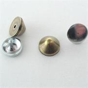 BORCHIA CONO OTTONE 9,5MM RESINA C/RIVETTO CHIUSURA A MANO