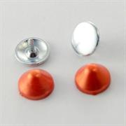 BORCHIA CONO 9,5MM ROSSO PERLATO RESINA C/RIVETTO CHIUSURA A MANO