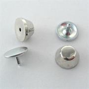 BORCHIA CONO TRONCO ARGENTO 9,5MM RESINA C/RIVETTO CHIUSURA A MANO