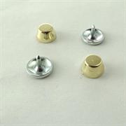 BORCHIA CONO TRONCO ORO 8MM RESINA C/RIVETTO CHIUSURA A MANO