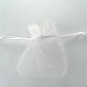 BUSTINA BIANCA 8,5x10CM ORGANZA C/LACCIO (1091984)