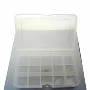 SCATOLA 15 SCOMPARTI CM17X10X3 PLASTICA (POLIPROPILENE)