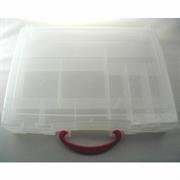 VALIGETTA 14 SCOMPARTI CM32X25X5 CON MANICO ACCOPPIABILE (POLIPROP.)