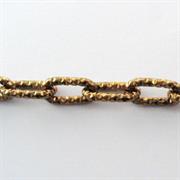 CATENA DIAMANTATA GALV.BRONZO 17x9MM RETTANGOLO ALLUMINIO(v.a metro)